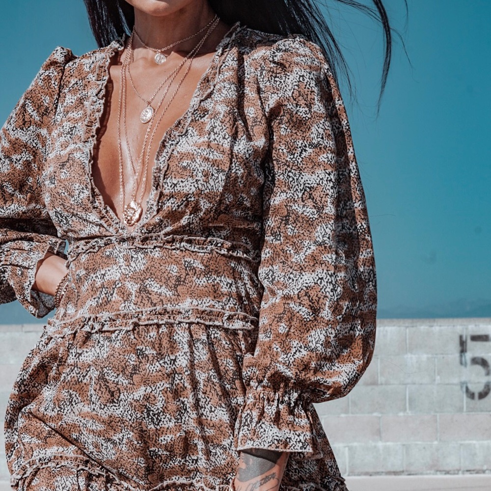 Bohemian Spell Style Animal Print Festival Dress - Picture 5 of 8